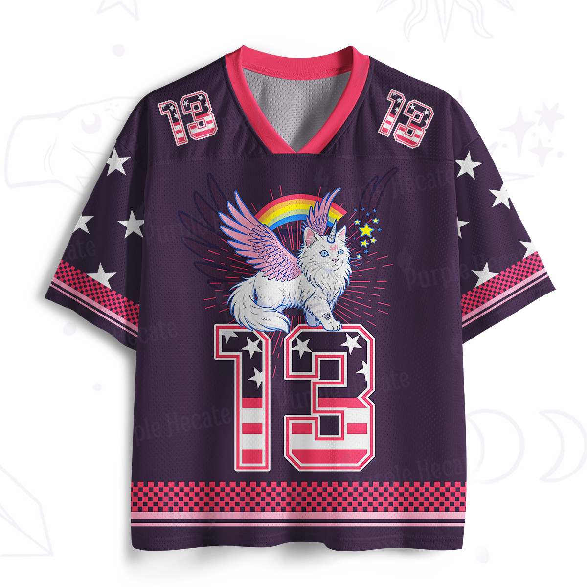 Purplehecate Fluffin Meowgical Mesh Jersey