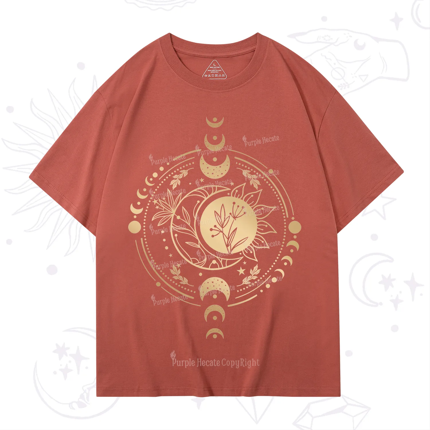 Purplehecate Mystic Moon And Sun T-Shirt