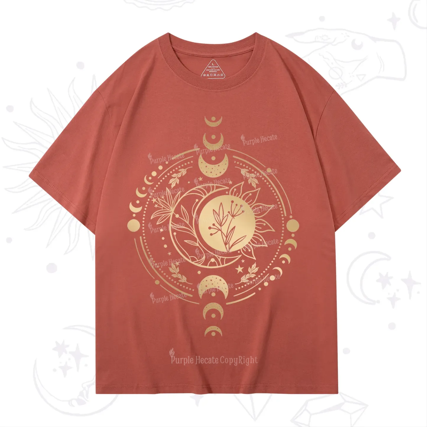 Purplehecate Mystic Moon And Sun T-Shirt