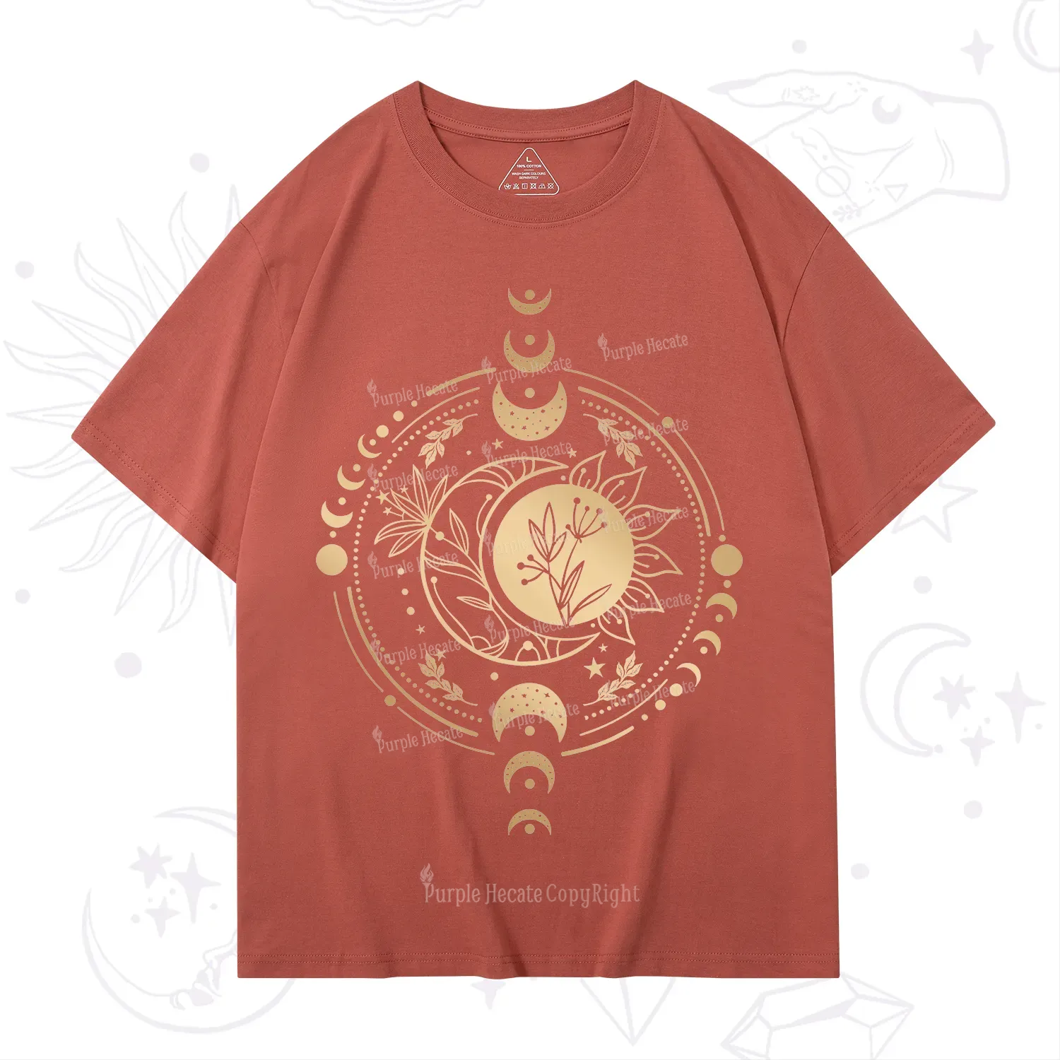 Purplehecate Mystic Moon And Sun T-Shirt