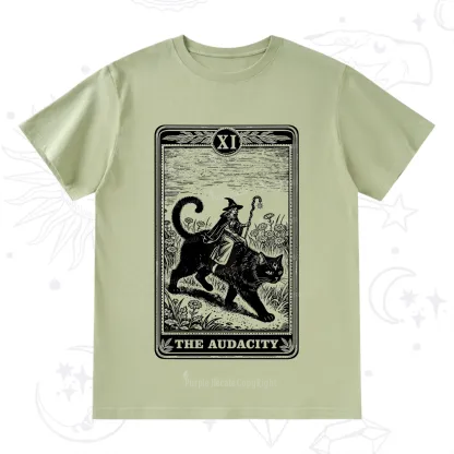 Purplehecate The Audacity Wizard Cat Tarot T-Shirt