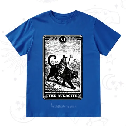 Purplehecate The Audacity Wizard Cat Tarot T-Shirt