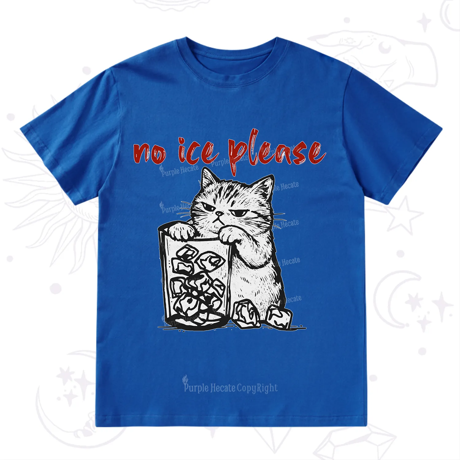 Purplehecate No Ice Please Cat T-Shirt
