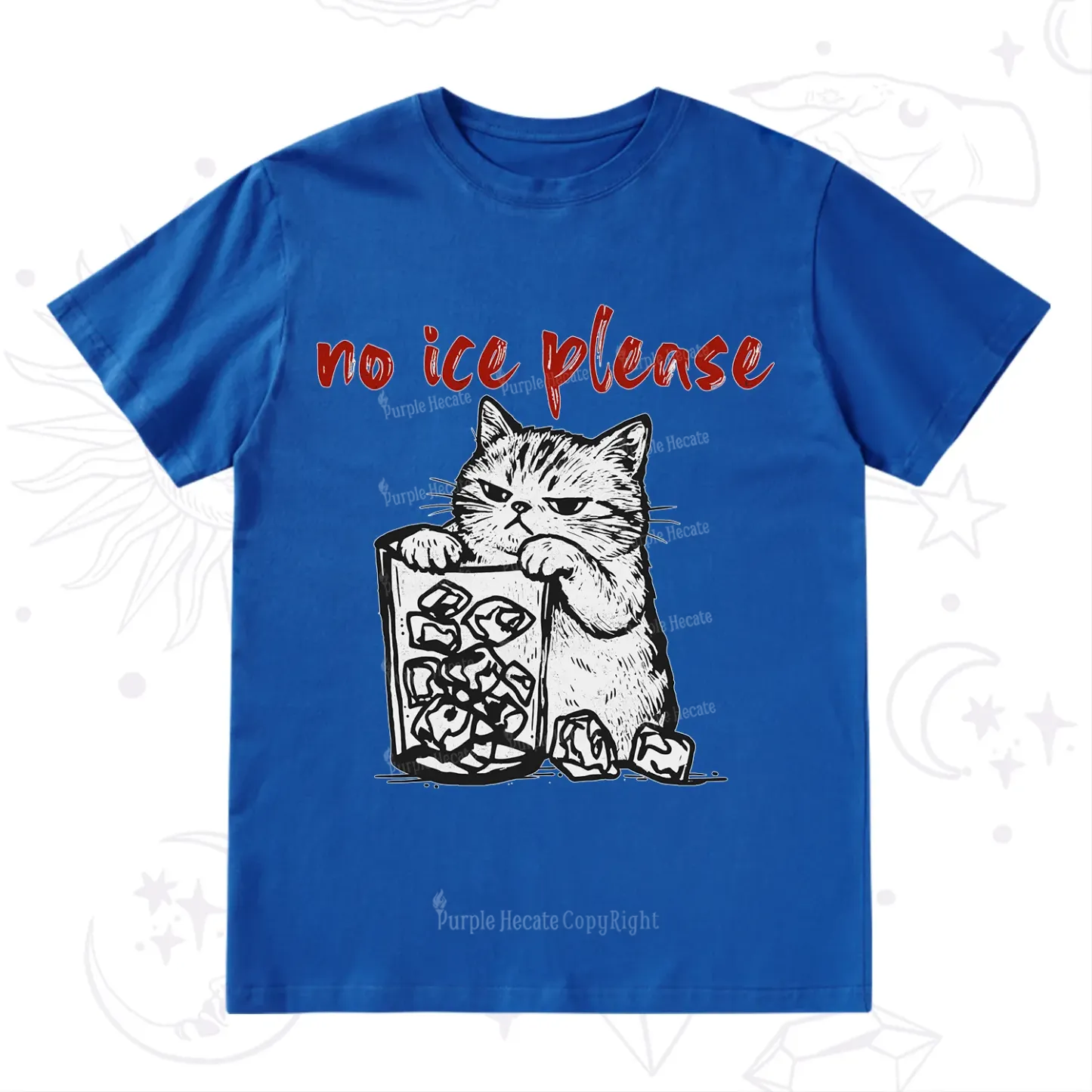 Purplehecate No Ice Please Cat T-Shirt