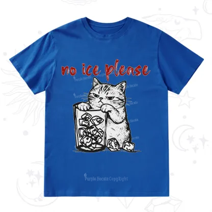 Purplehecate No Ice Please Cat T-Shirt