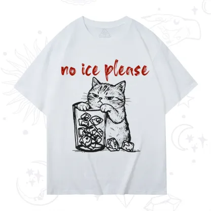 Purplehecate No Ice Please Cat T-Shirt