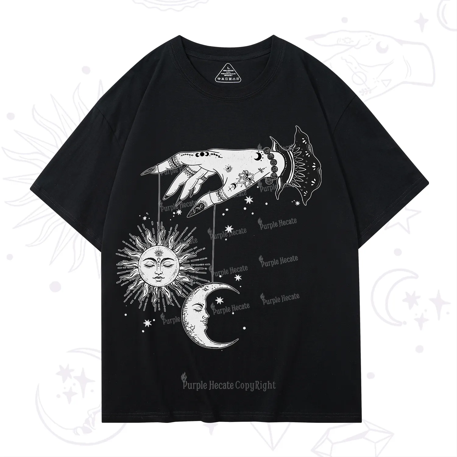 Purplehecate Witch's Sun and Moon T-Shirt