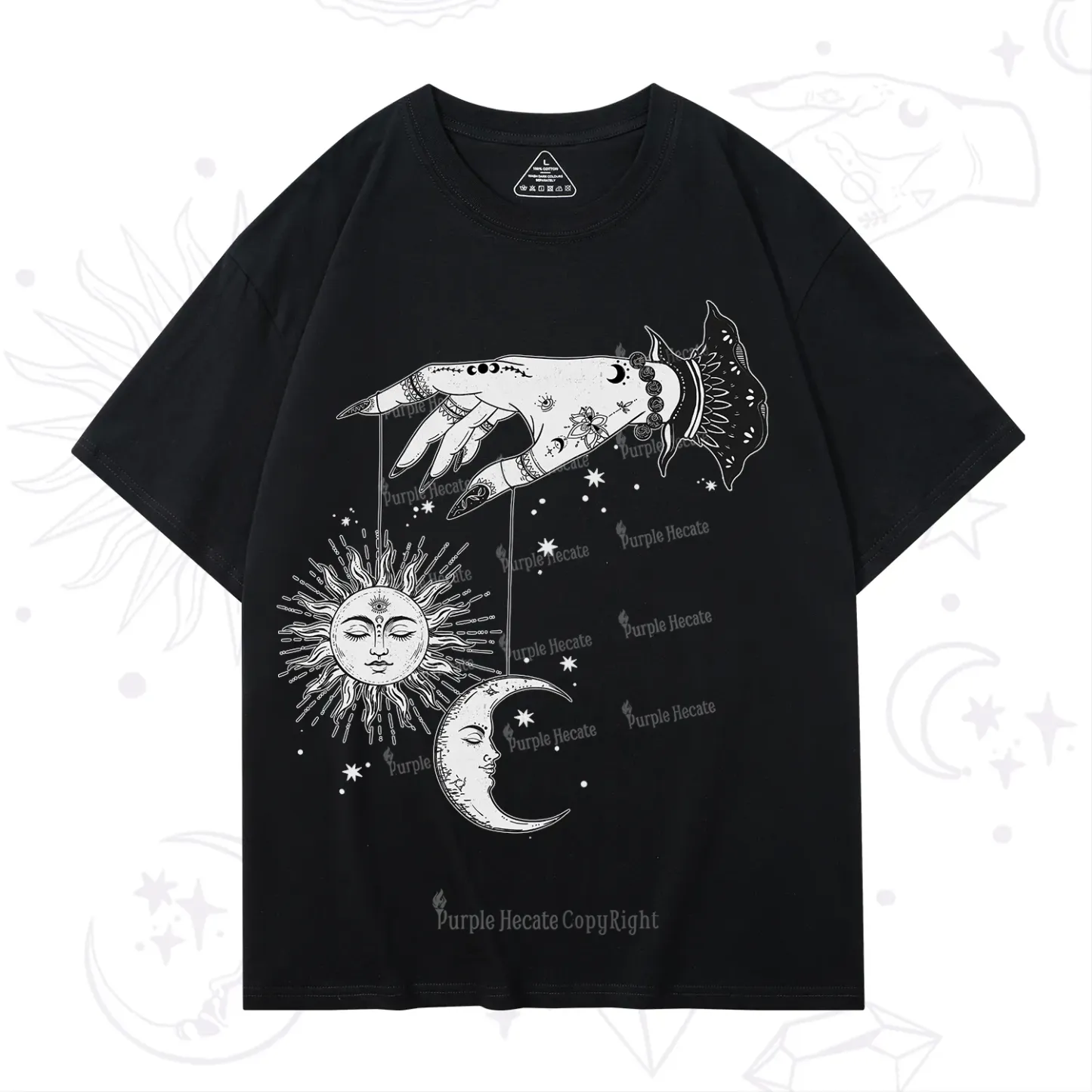 Purplehecate Witch's Sun and Moon T-Shirt