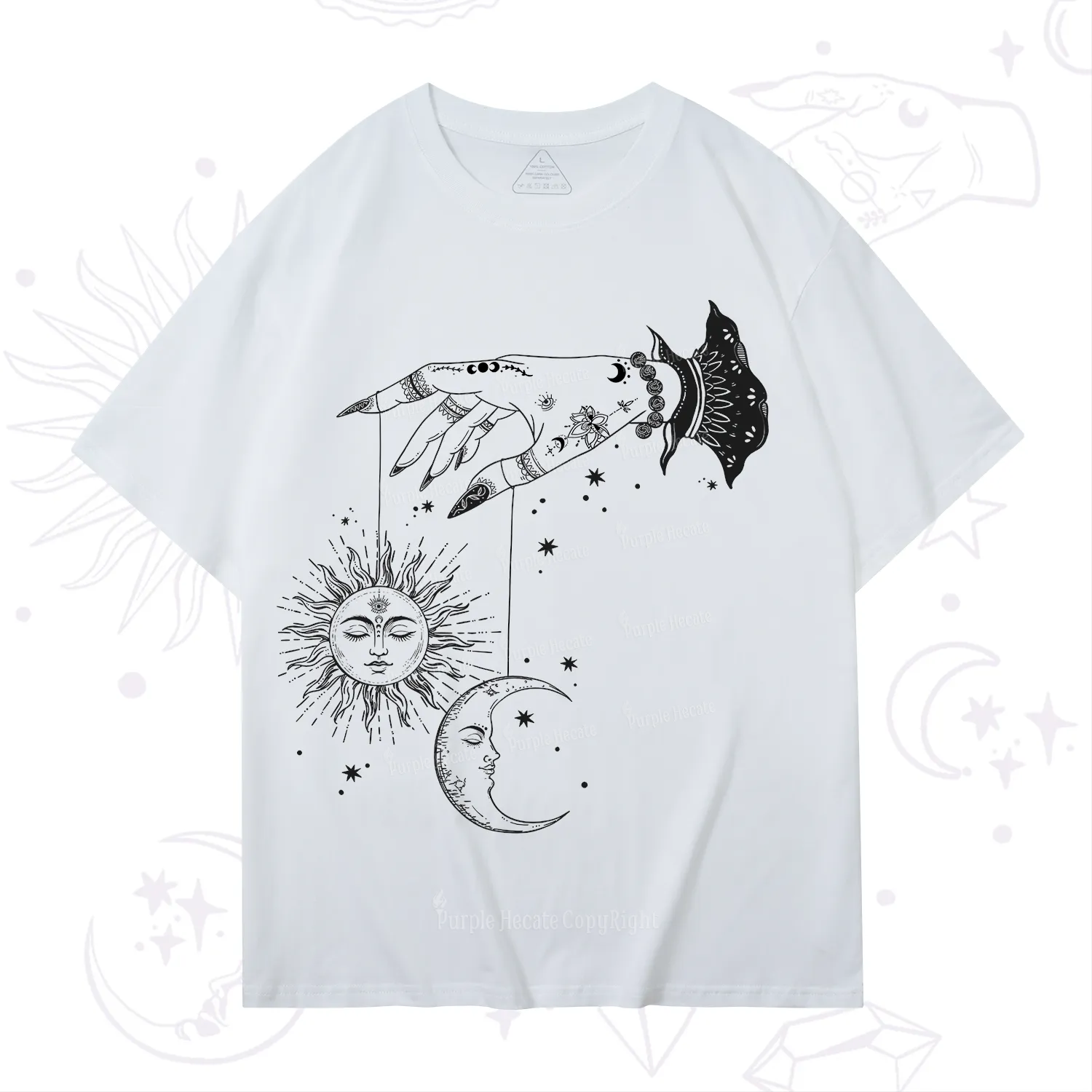 Purplehecate Witch's Sun and Moon T-Shirt