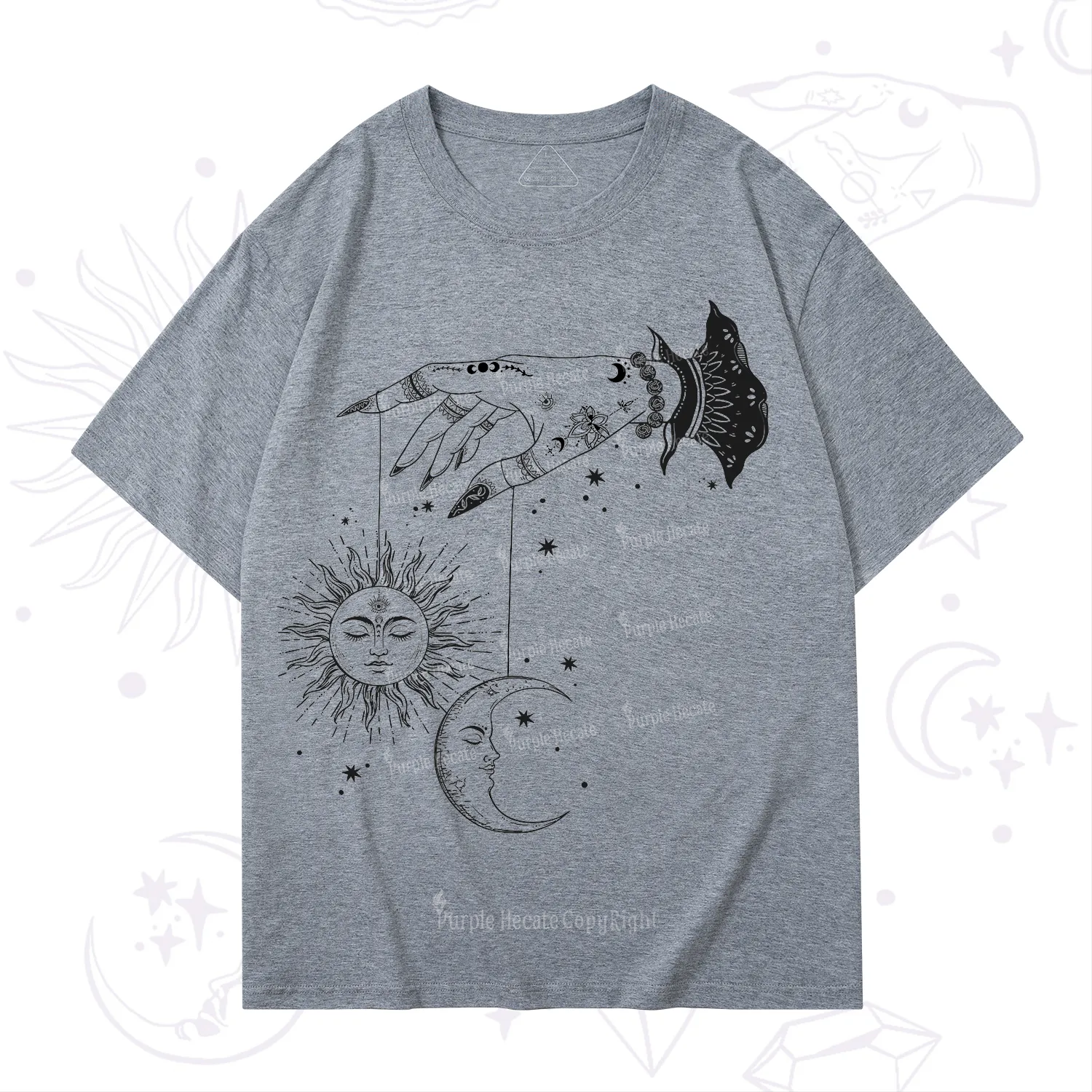 Purplehecate Witch's Sun and Moon T-Shirt