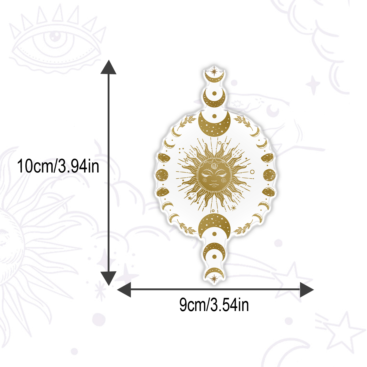 Purplehecate Celestial Sun & Moon Phases Magnet