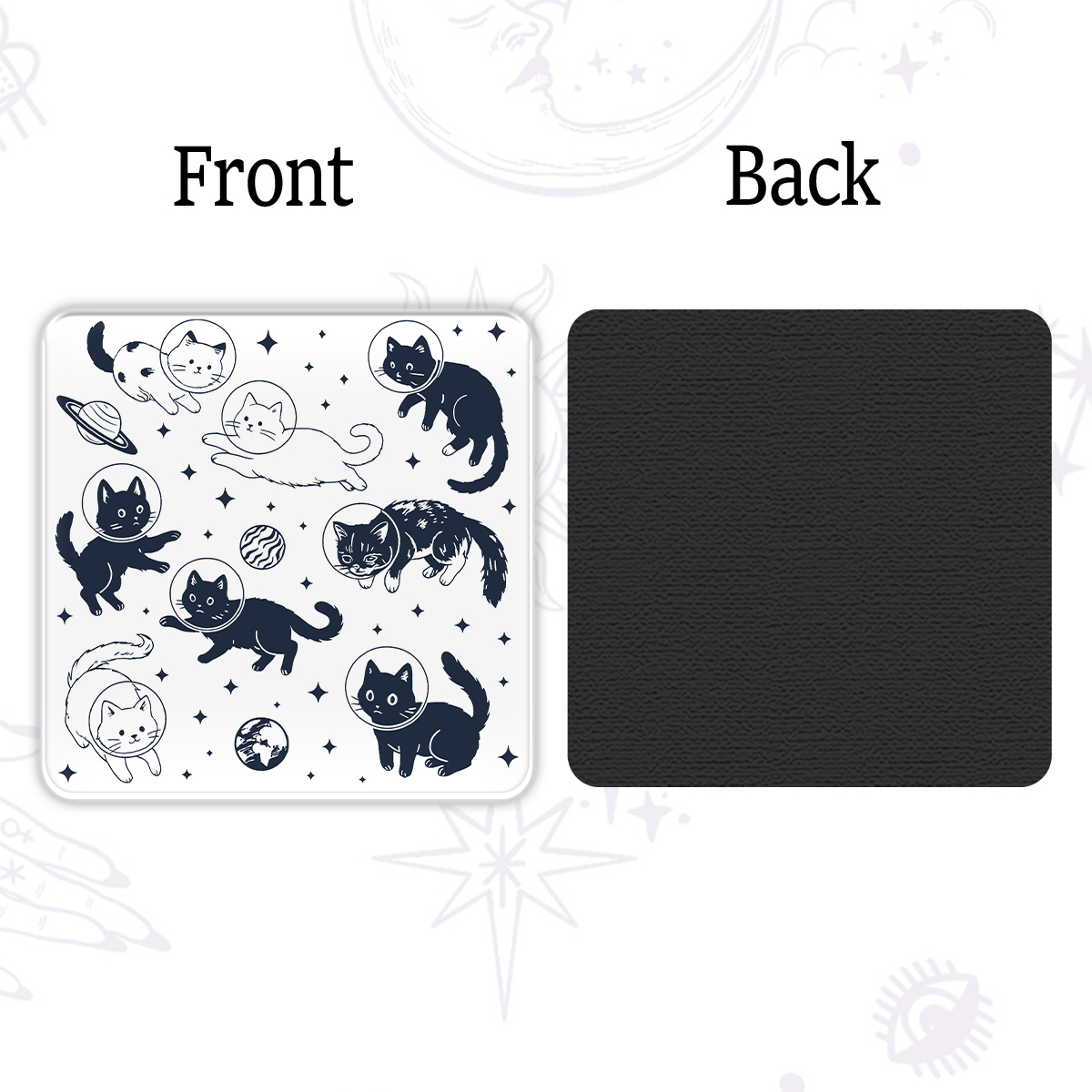 Purplehecate Cats in Space Magnet