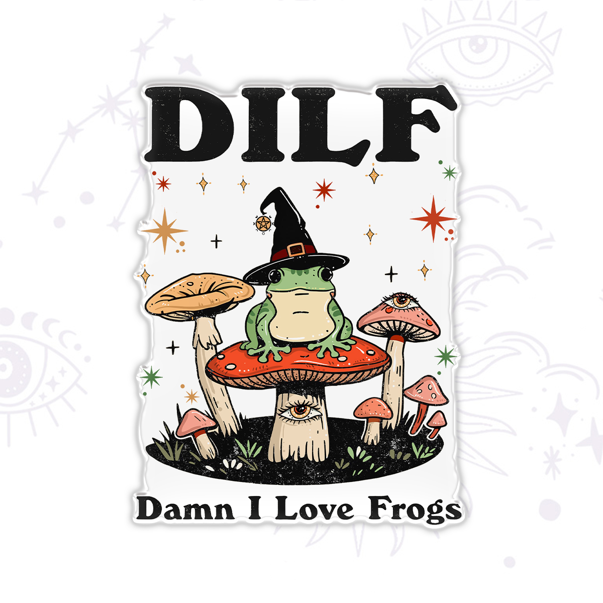 Purplehecate Dilf Damn I Love Frogs Magnet