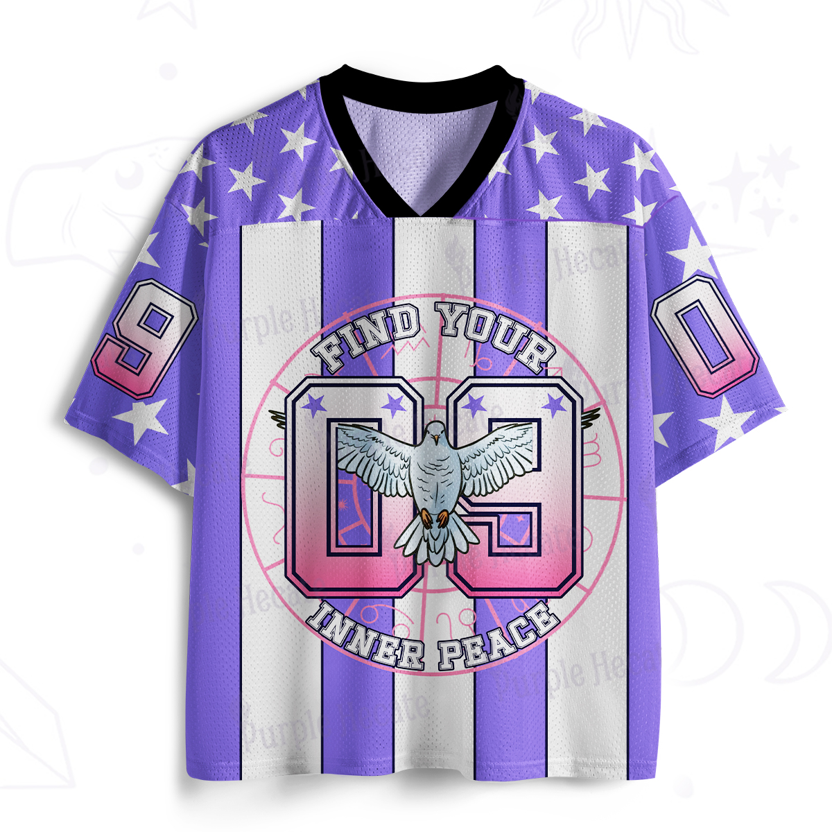 Purplehecate Find Your Inner Peace Mesh Jersey