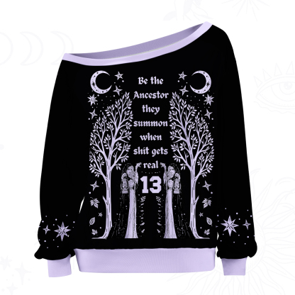 Purplehecate Be The Ancestor They Summon When Shit Gets Real Off The Shoulder Graphic Jersey