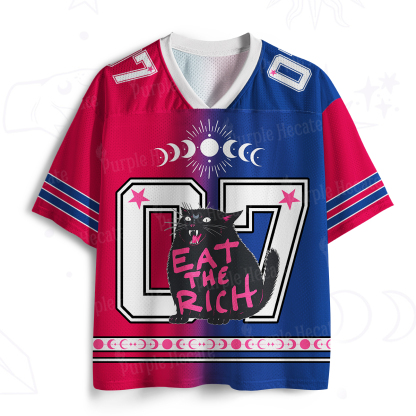 Purplehecate Eat The Rich Cat Mesh Jersey