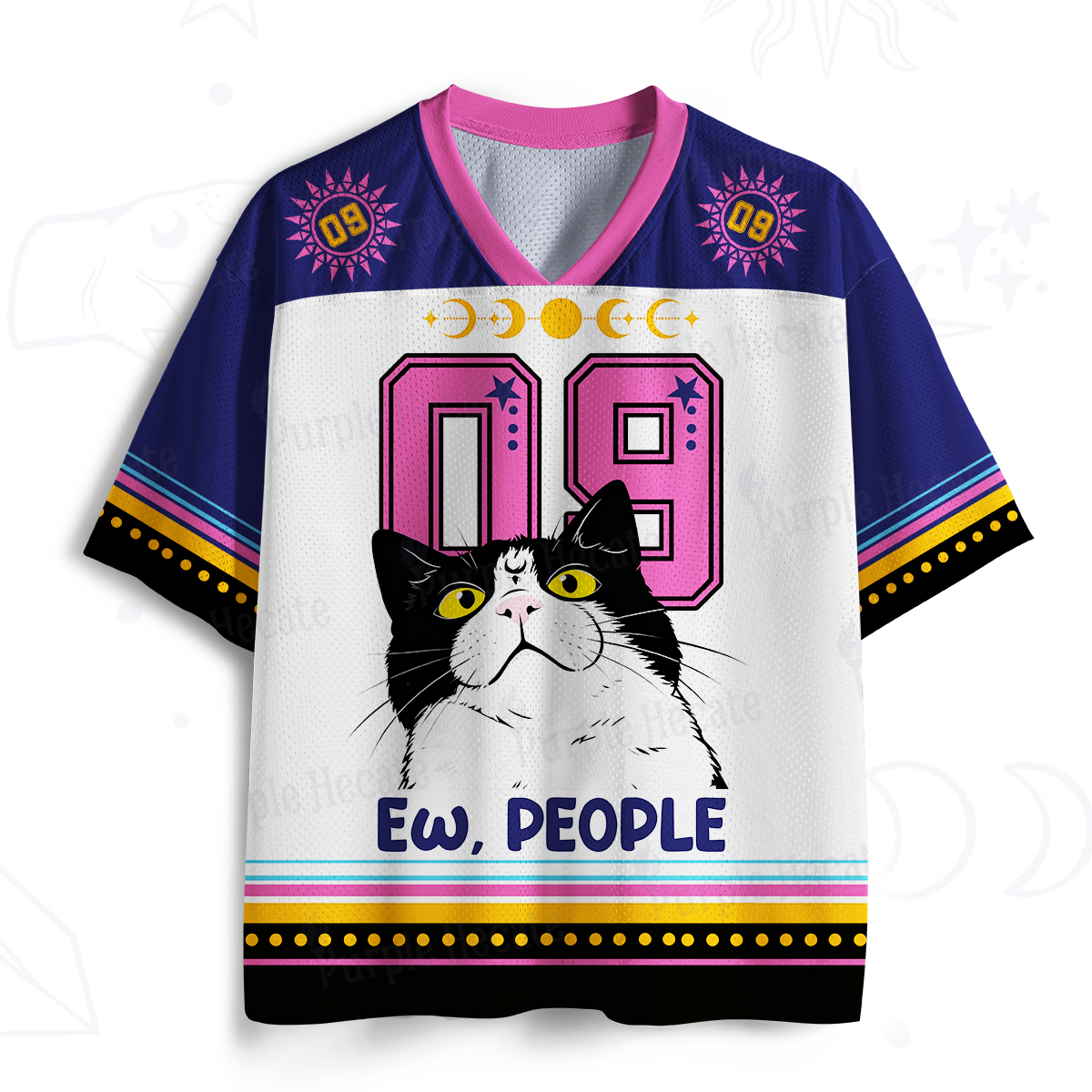Purplehecate Ew People Cat Mesh Jersey