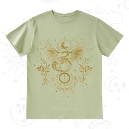 Purplehecate Celestial Dragon Moon Phase T-Shirt