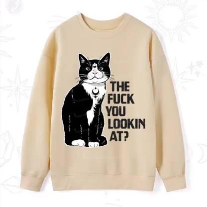 Purplehecate The Fuck You Lookin At Sweatshirt