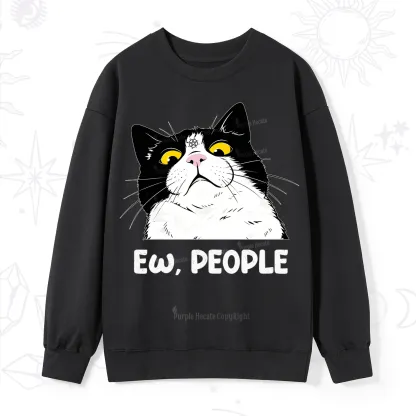 Purplehecate Ew People Cat Sweatshirt