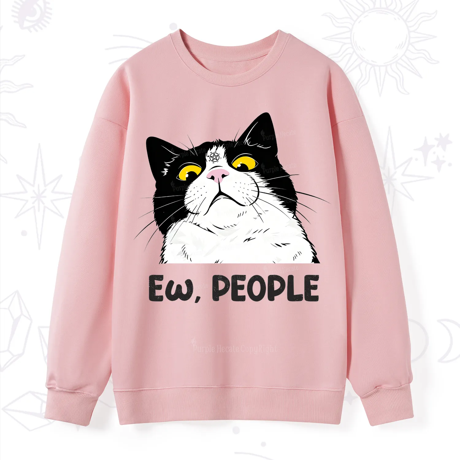 Purplehecate Ew People Cat Sweatshirt