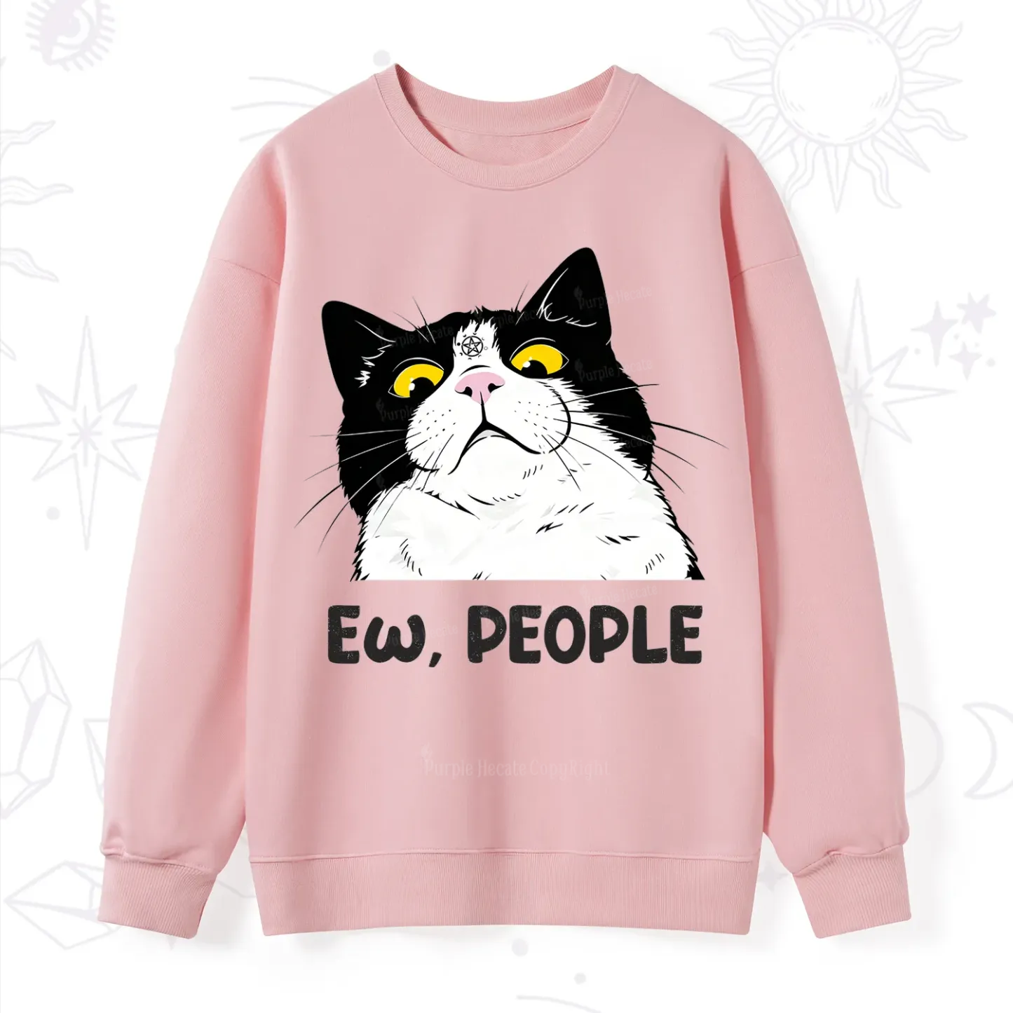 Purplehecate Ew People Cat Sweatshirt