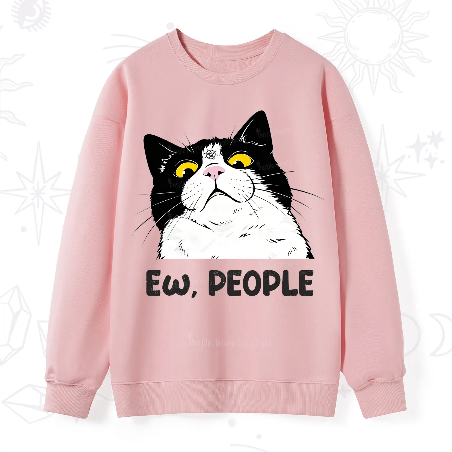 Purplehecate Ew People Cat Sweatshirt