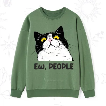 Purplehecate Ew People Cat Sweatshirt