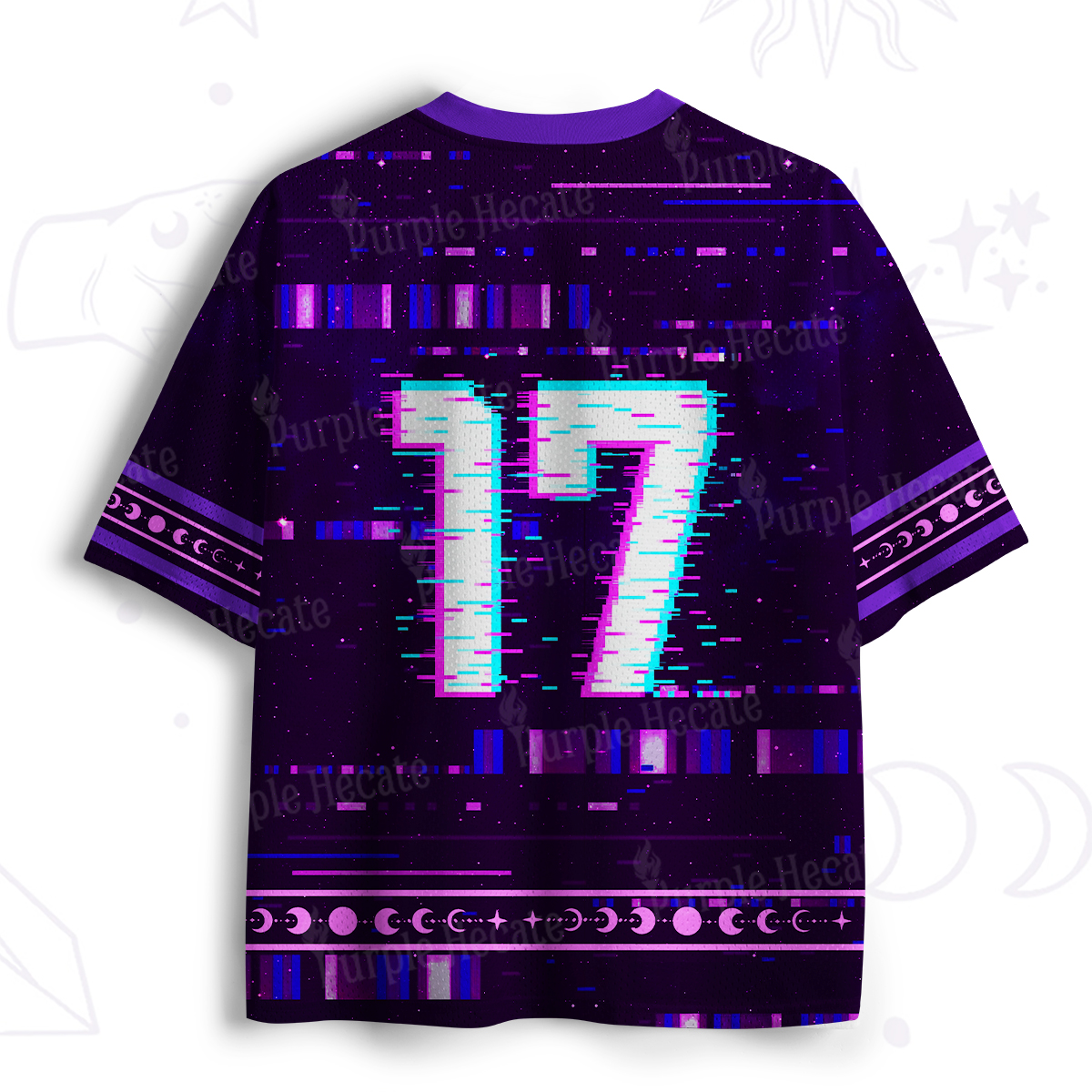 Purplehecate Neon Punk Raccoon Mesh Jersey