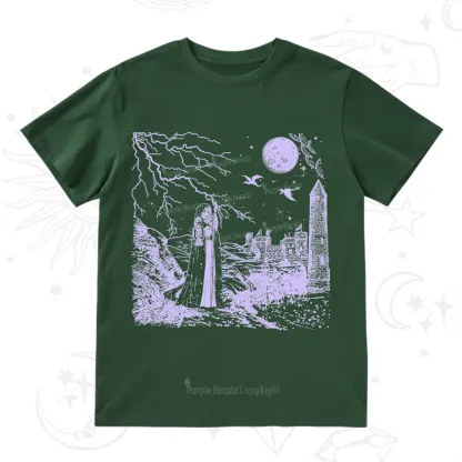 Purplehecate Black Moon Witch Spell Casting T-Shirt