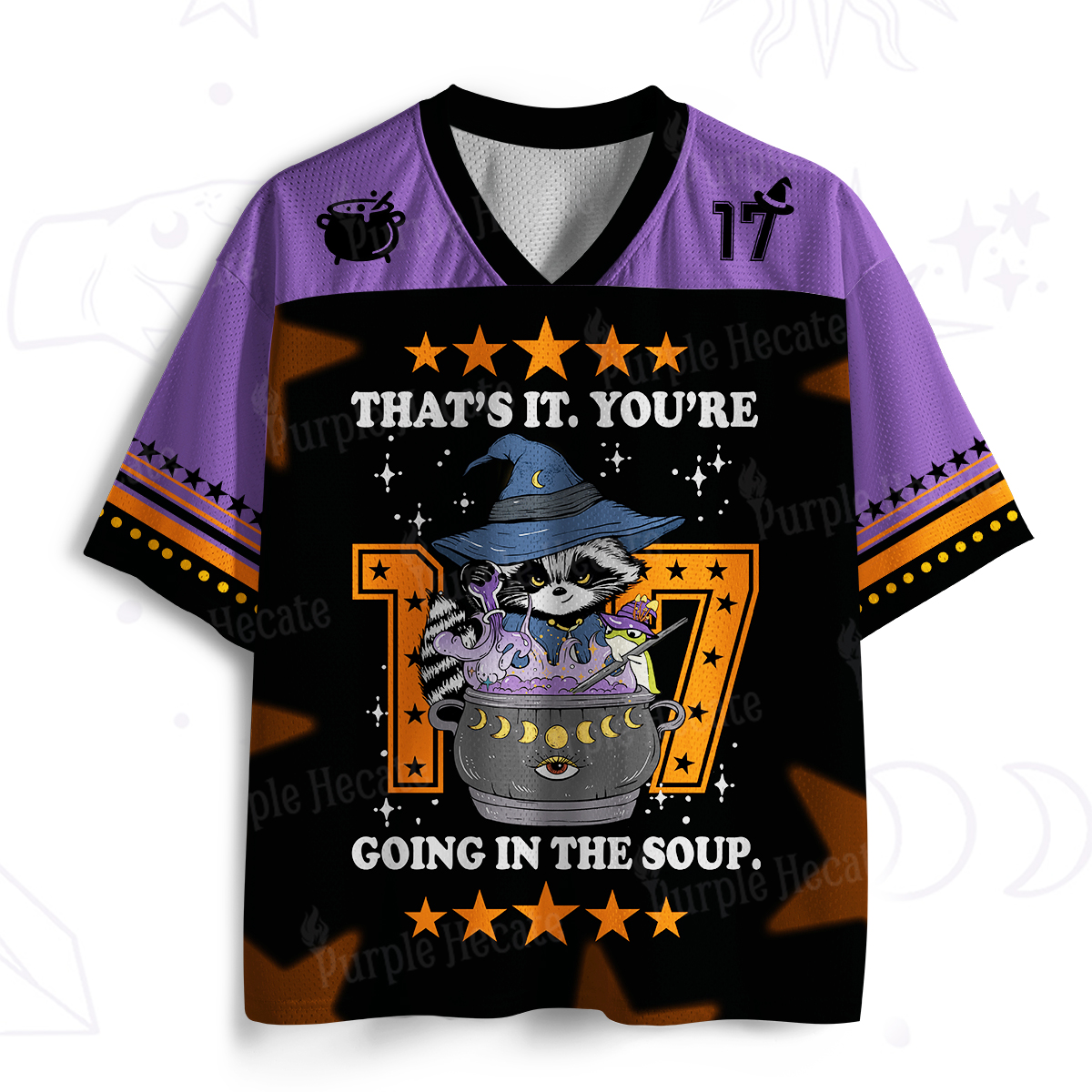 Purplehecate That's It You're Going In The Soup Raccoon Mesh Jersey