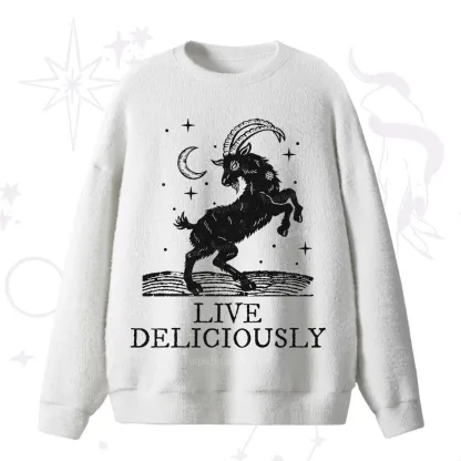 Purplehecate Live Deliciously Fuzzy Ugly Sweater