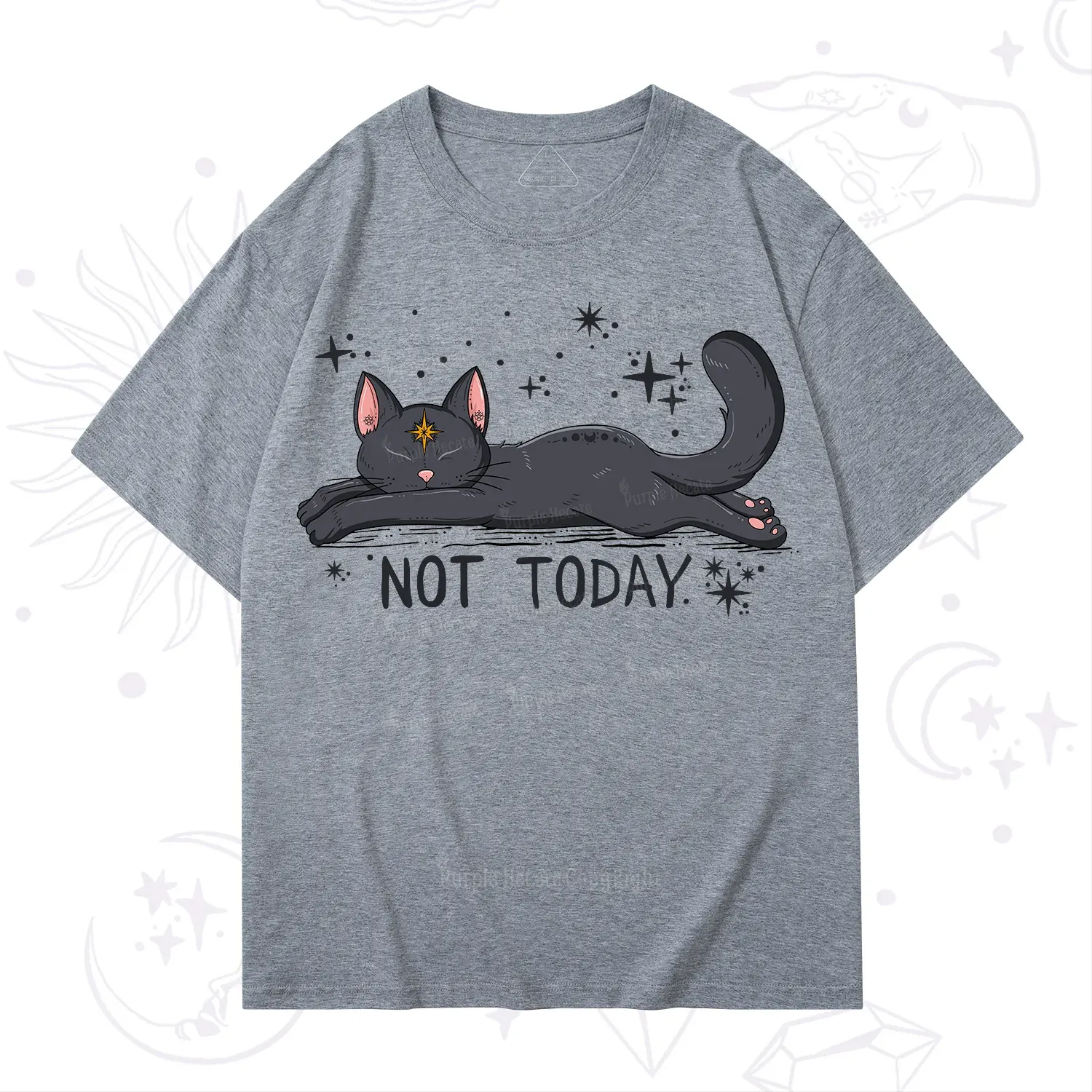 Purplehecate Not Today Cat T-Shirt