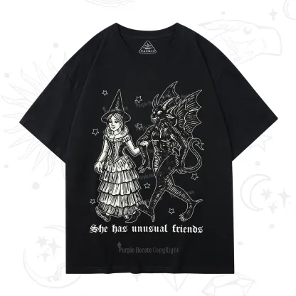 Purplehecate She Has Unusual Friends T-Shirt