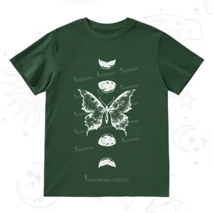Purplehecate Lunar Butterfly Phases T-Shirt