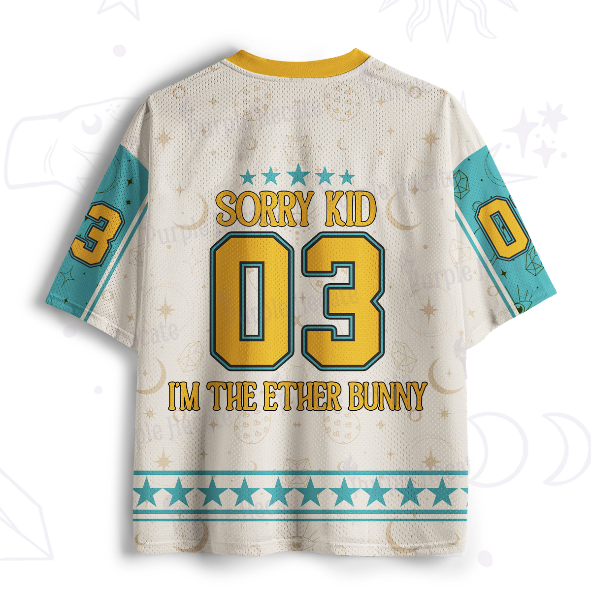 Purplehecate Sorry Kid I'm Ether Bunny Mesh Jersey