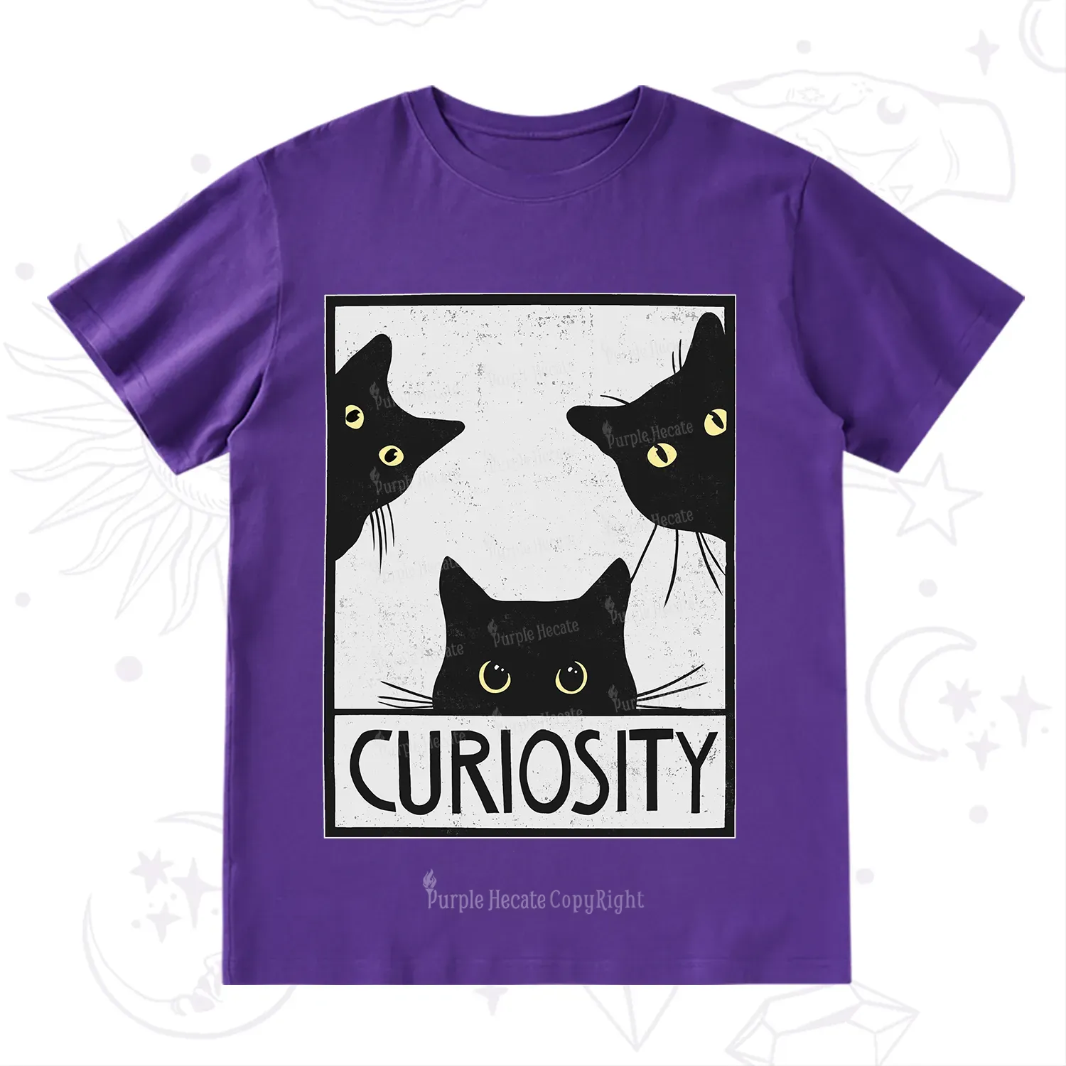 Purplehecate Curiosity Cat T-Shirt