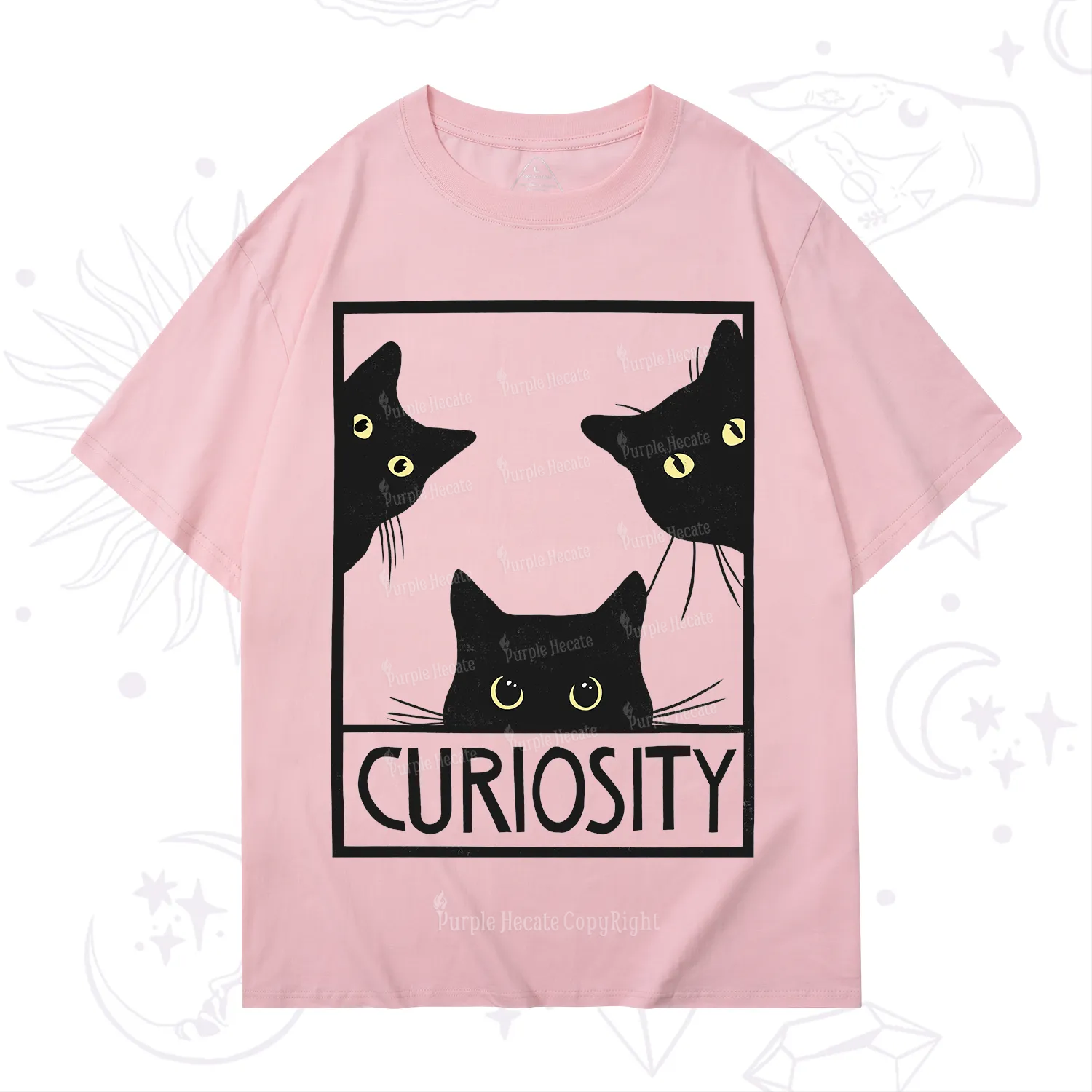 Purplehecate Curiosity Cat T-Shirt