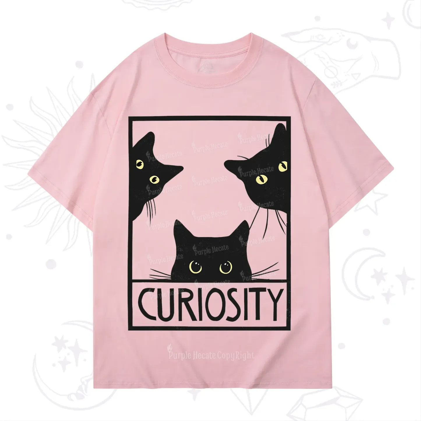 Purplehecate Curiosity Cat T-Shirt