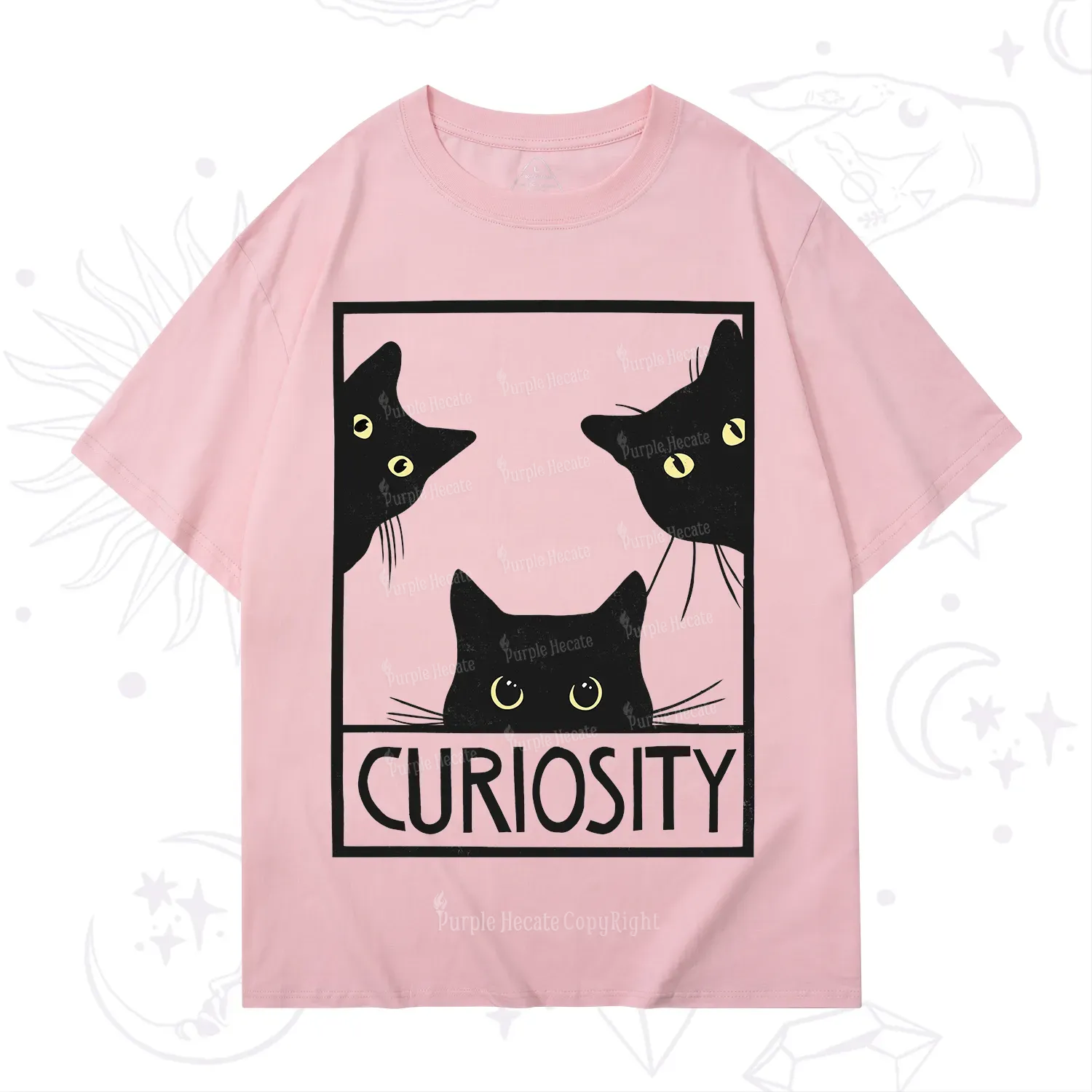 Purplehecate Curiosity Cat T-Shirt
