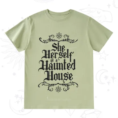 Purplehecate She Herself is a Haunted House T-Shirt