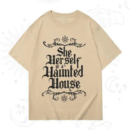 Purplehecate She Herself is a Haunted House T-Shirt