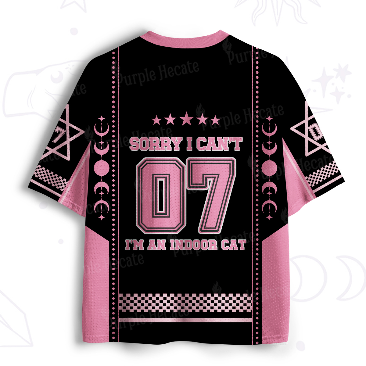 Purplehecate Sorry I Can't Go I'm an Indoor Cat Mesh Jersey