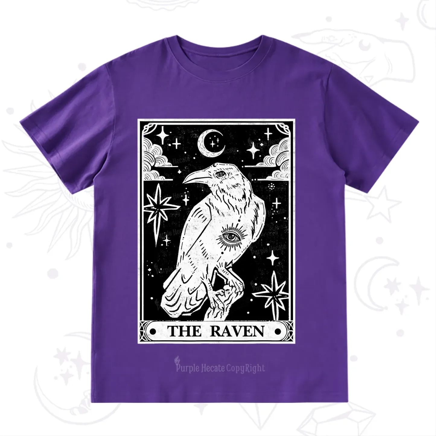 Purplehecate The Raven Tarot T-Shirt
