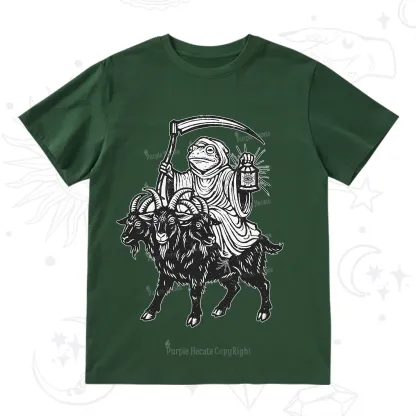 Purplehecate Death Frog Goat Rider T-Shirt