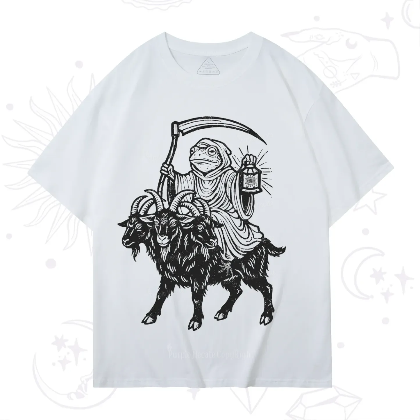 Purplehecate Death Frog Goat Rider T-Shirt