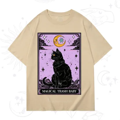 Purplehecate Magical Trash Baby Tarot Cat T-Shirt