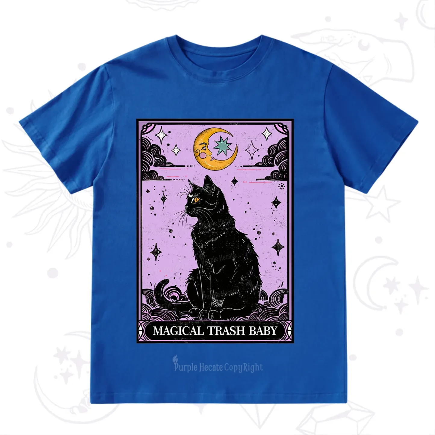 Purplehecate Magical Trash Baby Tarot Cat T-Shirt