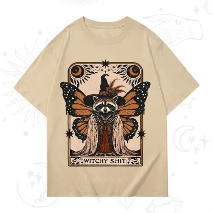 Purplehecate Witchy Shit Raccoon T-Shirt