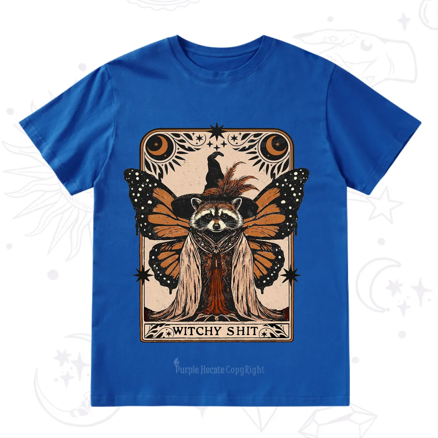 Purplehecate Witchy Shit Raccoon T-Shirt